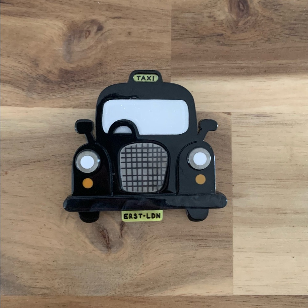 Erstwilder Black Cab Brooch London taxi Pin NWOT